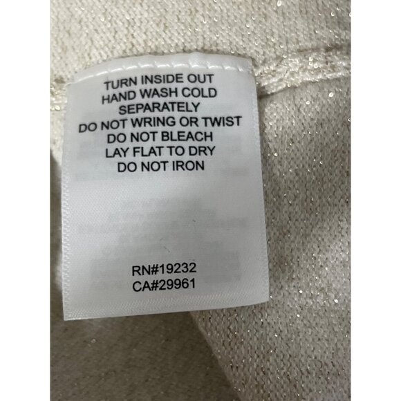 Alfred Dunner Champagne Embellished Open Front Cardigan Size L NWT - Picture 10 of 15